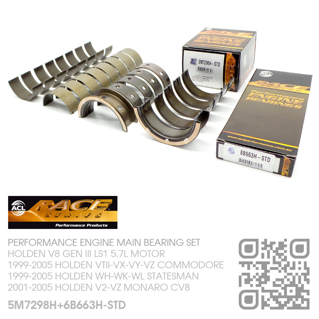 ACL Con Rod Bearings STD Size For Specific Chevrolet & Holden Engines 8B663H-STD 