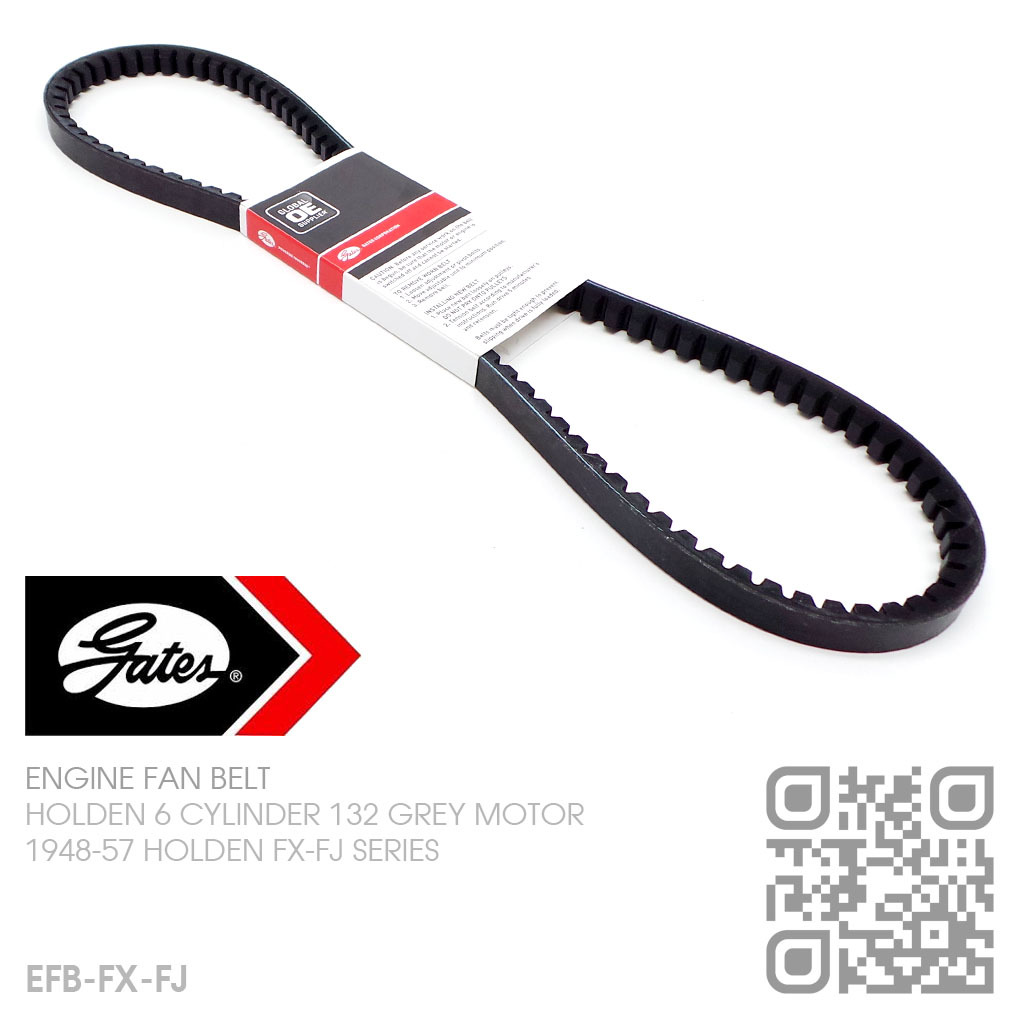 GATES V-BELT 15A WIDE BELT [HOLDEN 6-CYL 132 GREY MOTOR][FX-FJ SERIES]