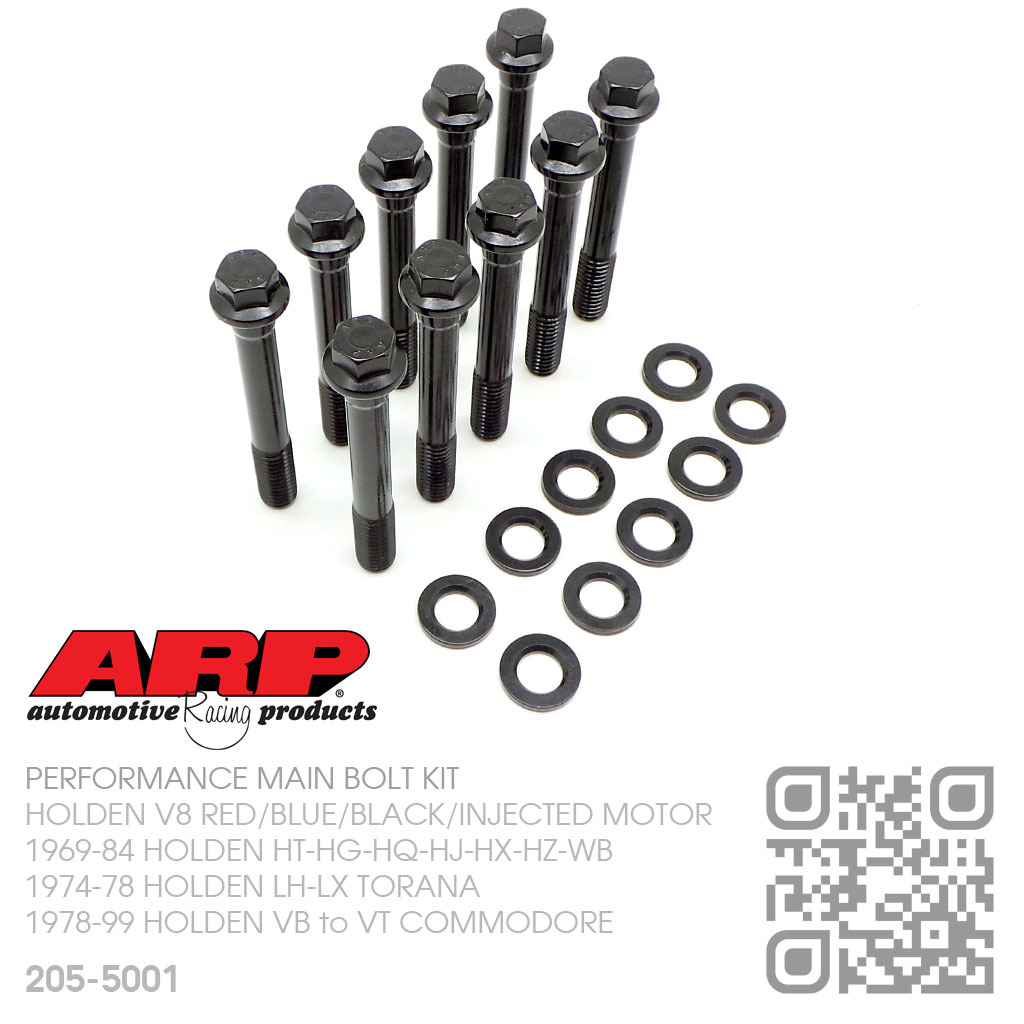 thumbnail image 2 of ARP 205-5001 Main Stud Bolt Kit - Hex Head - Suits Holden 253-304-308 V8 2 of 3