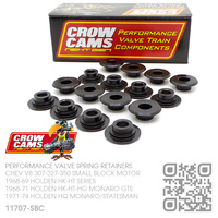 CROW CAMS PERFORMANCE CHROMOLY VALVE SPRING RETAINERS [CHEV V8 307-327-350 SMALL BLOCK MOTOR]