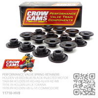 CROW CAMS PERFORMANCE CHROMOLY VALVE SPRING RETAINERS +0.100" & O/S [HOLDEN V8 RED/BLUE/BLACK/INJECTED MOTOR]