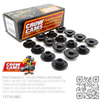 CROW CAMS PERFORMANCE CHROMOLY VALVE SPRING RETAINERS +0.100" & O/S [CHEV V8 307-327-350 SMALL BLOCK MOTOR]