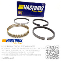 HASTINGS 202+0.030" PERFORMANCE MOLY RING SET [HOLDEN 6-CYL 202 RED/BLUE/BLACK MOTOR]