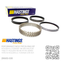 HASTINGS 186+0.030" PERFORMANCE MOLY RING SET [HOLDEN 6-CYL 186 RED MOTOR]