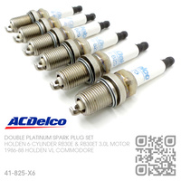 ACDELCO DOUBLE PLATINUM SPARK PLUG SET [HOLDEN 6-CYL RB30E & RB30ET TURBO 3.0L MOTOR]
