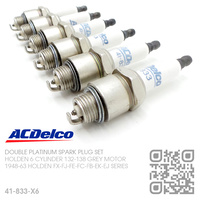 ACDELCO DOUBLE PLATINUM SPARK PLUG SET [HOLDEN 6-CYL 132 & 138 GREY MOTOR]