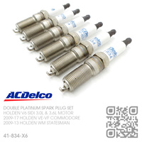 ACDELCO DOUBLE PLATINUM SPARK PLUG SET [HOLDEN V6 SIDI 3.0L & 3.6L MOTOR]