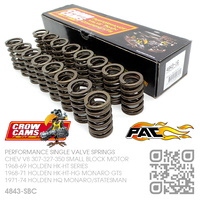 CROW CAMS PERFORMANCE SINGLE VALVE SPRING SET [CHEV V8 307-327-350 SMALL BLOCK MOTOR]