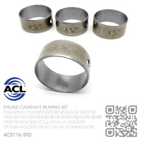 ACL CAMSHAFT BEARING SET STANDARD SIZE [HOLDEN 6-CYL RED/BLUE/BLACK MOTOR]