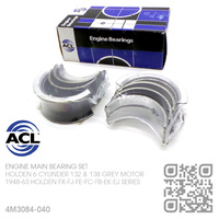 ACL ENGINE MAIN BEARING SET -0.040" UNDERSIZE [HOLDEN 6-CYL 132 & 138 GREY MOTOR]