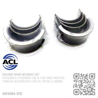 ACL ENGINE MAIN BEARING SET STANDARD SIZE [HOLDEN 6-CYL 132 & 138 GREY MOTOR]