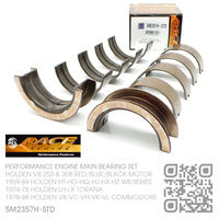ACL RACE SERIES PERFORMANCE MAIN BEARING SET STANDARD SIZE [HOLDEN V8 253 4.2L & 308 5.0L RED/BLUE/BLACK MOTOR]