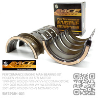 ACL RACE SERIES PERFORMANCE MAIN BEARING SET -0.001" UNDERSIZE [HOLDEN V8 GEN III LS1 5.7L MOTOR]