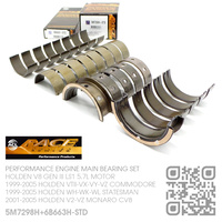 ACL RACE SERIES PERFORMANCE MAIN & CONROD BEARING SET STANDARD SIZE [HOLDEN V8 GEN III LS1 5.7L MOTOR]