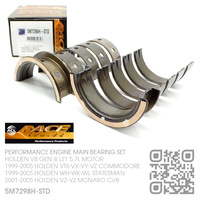 ACL RACE SERIES PERFORMANCE MAIN BEARING SET STANDARD SIZE [HOLDEN V8 GEN III LS1 5.7L MOTOR]