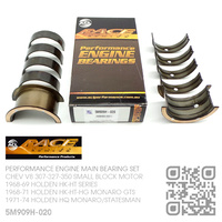 ACL RACE SERIES PERFORMANCE MAIN BEARING SET -0.020" UNDERSIZE [CHEV V8 307-327-350 SMALL BLOCK MOTOR]