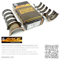 ACL RACE SERIES PERFORMANCE MAIN BEARING SET STANDARD SIZE [CHEV V8 307-327-350 SMALL BLOCK MOTOR]