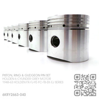 NASON 3.165" PERFORMANCE FLAT TOP PISTONS & HASTINGS RINGS [HOLDEN 6-CYL 132 & 138 GREY MOTOR]
