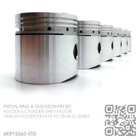 NASON 3.125" PERFORMANCE FLAT TOP PISTONS & HASTINGS RINGS [HOLDEN 6-CYL 132 & 138 GREY MOTOR]