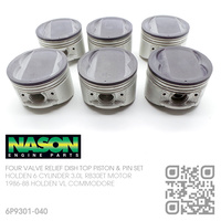 NASON RB30+0.040" DISH TOP PISTONS & GUDGEON PINS [HOLDEN 6-CYL RB30ET TURBO 3.0L MOTOR]