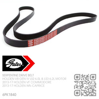 GATES MICRO-V SERPENTINE DRIVE BELT [HOLDEN V8 GEN IV LS2 6.0L & LS3 6.2L MOTOR]