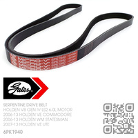 GATES MICRO-V SERPENTINE DRIVE BELT [HOLDEN V8 GEN IV LS2 6.0L MOTOR]