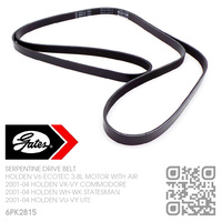 GATES MICRO-V SERPENTINE DRIVE BELT [HOLDEN V6 ECOTEC 3.8L MOTOR WITH AIR]