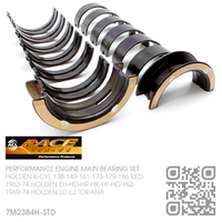 ACL RACE SERIES PERFORMANCE MAIN BEARINGS SET STANDARD SIZE [HOLDEN 6-CYL 138-149-161-173-179-186 RED MOTOR]
