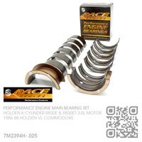 ACL RACE SERIES PERFORMANCE MAIN BEARINGS SET -0.025mm UNDERSIZE [HOLDEN 6-CYL RB30E & RB30ET TURBO 3.0L MOTOR]