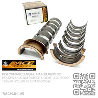ACL RACE SERIES PERFORMANCE MAIN BEARINGS SET -0.250mm UNDERSIZE [HOLDEN 6-CYL RB30E & RB30ET TURBO 3.0L MOTOR]
