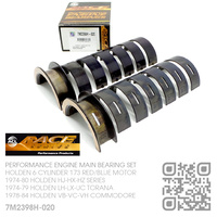 ACL RACE SERIES PERFORMANCE MAIN BEARINGS SET -0.020" UNDERSIZE [HOLDEN 6-CYL 173 RED/BLUE MOTOR]