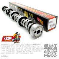 CROW CAMS 871249 PERFORMANCE BILLET HYDRAULIC ROLLER CAMSHAFT [HOLDEN V8 GEN III LS1 5.7L, GEN IV LS2 6.0L & LS3 6.2L MOTOR]