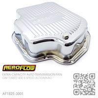 AEROFLOW EXTRA CAPACITY TRANSMISSION PAN [GM TURBO 400 AUTOMATIC][CHROME]
