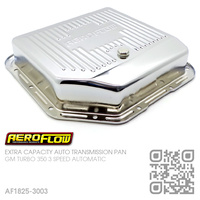 AEROFLOW EXTRA CAPACITY TRANSMISSION PAN [GM TURBO 350 AUTOMATIC][CHROME]