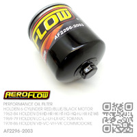 AEROFLOW PERFORMANCE OIL FILTER [HOLDEN 6-CYL RED/BLUE/BLACK MOTOR]