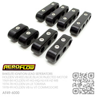 AEROFLOW BAKELITE IGNITION LEAD SEPERATORS [HOLDEN V8 RED/BLUE/BLACK/INJECTED MOTOR]