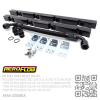 AEROFLOW BILLET ALLOY FUEL RAILS [HOLDEN V8 304 5.0L INJECTED & 355 5.7L STROKER MOTOR]