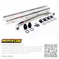 AEROFLOW BILLET ALLOY FUEL RAILS [HOLDEN V8 304 5.0L INJECTED & 355 5.7L STROKER MOTOR]