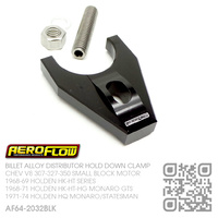 AEROFLOW BILLET ALLOY DISTRIBUTOR HOLD DOWN [CHEV V8 307-327-350 SMALL BLOCK MOTOR][BLACK]