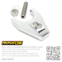 AEROFLOW BILLET ALLOY DISTRIBUTOR HOLD DOWN [CHEV V8 307-327-350 SMALL BLOCK MOTOR][CHROME]