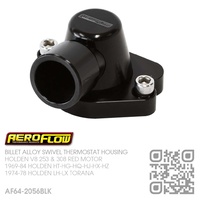 AEROFLOW BILLET ALLOY SWIVEL THERMOSTAT HOUSING [HOLDEN V8 253 4.2L & 308 5.0L RED MOTOR]