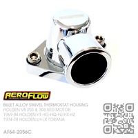 AEROFLOW BILLET ALLOY SWIVEL THERMOSTAT HOUSING [HOLDEN V8 253 4.2L & 308 5.0L RED MOTOR]