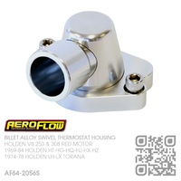 AEROFLOW BILLET ALLOY SWIVEL THERMOSTAT HOUSING [HOLDEN V8 253 4.2L & 308 5.0L RED MOTOR]