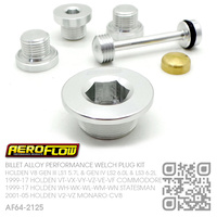 AEROFLOW BILLET ALLOY PERFORMANCE CORE/WELCH PLUG KIT [HOLDEN V8 GEN III LS1 5.7L, GEN IV LS2 6.0L & LS3 6.2L MOTOR]