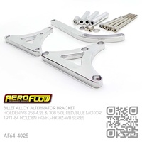 AEROFLOW BILLET ALLOY ALTERNATOR BRACKET LHS MOUNT [HOLDEN V8 253 4.2L & 308 5.0L RED/BLUE MOTOR]