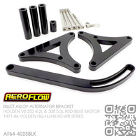 AEROFLOW BILLET ALLOY ALTERNATOR BRACKET LHS MOUNT [HOLDEN V8 253 4.2L & 308 5.0L RED/BLUE MOTOR]