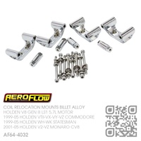 AEROFLOW BILLET ALLOY COIL RELOCATION MOUNTS [HOLDEN V8 GEN III LS1 5.7L MOTOR]