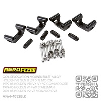AEROFLOW BILLET ALLOY COIL RELOCATION MOUNTS [HOLDEN V8 GEN III LS1 5.7L MOTOR]