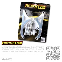 AEROFLOW BILLET ALLOY ALTERNATOR BRACKET RHS MOUNT [HOLDEN V8 253 4.2L & 308 5.0L RED/BLUE MOTOR]