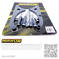 AEROFLOW BILLET ALLOY ALTERNATOR BRACKET RHS MOUNT [HOLDEN V8 253 4.2L & 308 5.0L RED/BLUE MOTOR]